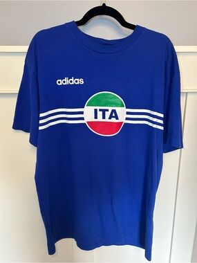 Vintage Adidas Italy three stripe t-shirt